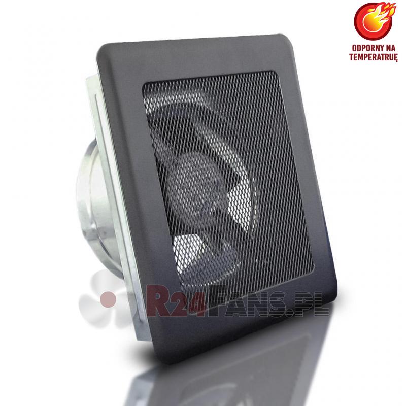 Wysokotemperaturowy wentylator ścienny z kratką fi 100mm