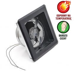 Bezgłośny wysokotemperaturowy wentylator ścienny z kratką fi