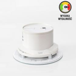 Wydajny wentylator łazienkowy czujnik wilgoci Ø100mm okrągły