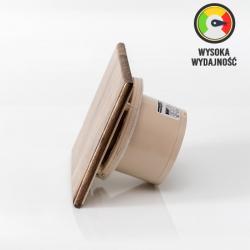 Wydajny wentylator łazienkowy Ø100mm imitacji drewna MMotors