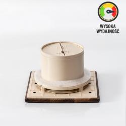 Wydajny wentylator łazienkowy Ø100mm imitacji drewna MMotors