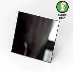 Bezgłośny wentylator łazienkowy higrostatem Ø100mm czarny błysk eco