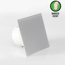 Bezgłośny wentylator łazienkowy higrostatem Ø100mm biały mat