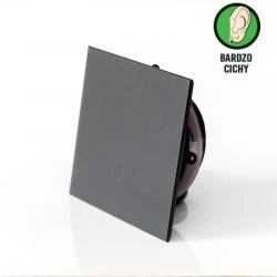 Bezgłośny wentylator łazienkowy z timerem Ø100mm czarny mat eco