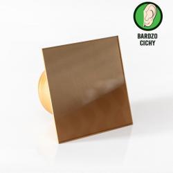 Bezgłośny wentylator łazienkowy Ø100mm złoty eco