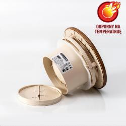 Wentylator do sauny Ø100mm +150°C okrągły imitacji drewna