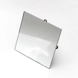 Krótki wentylator łazienkowy Ø100mm srebrny błysk