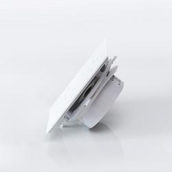 Krótki wentylator łazienkowy Ø100mm biały krople wody MMotors