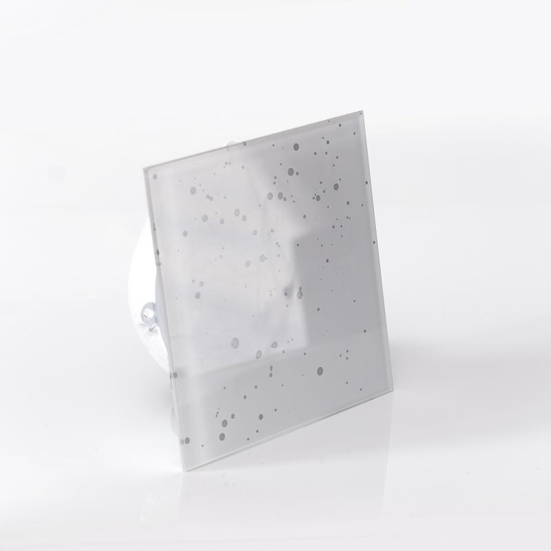 Krótki wentylator łazienkowy Ø100mm biały krople wody MMotors