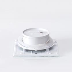 Krótki wentylator łazienkowy Ø100mm biały krople wody MMotors