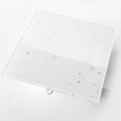 Krótki wentylator łazienkowy Ø100mm biały krople wody MMotors