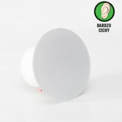 Wydajny wentylator łazienkowy Ø100mm okrągły biały błyszczący