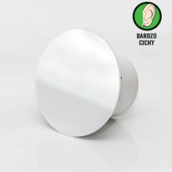 Bezgłośny okrągły wentylator łazienkowy Ø100mm biały błysk eco