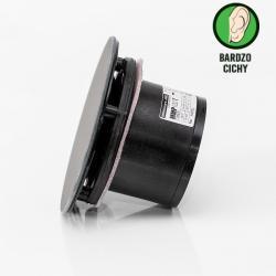 Wydajny wentylator łazienkowy Ø100mm okrągły czarny mat MMotors