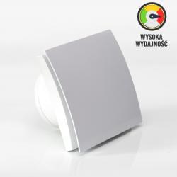 Wydajny wentylator łazienkowy 169m3 Elipsa PVC 100mm z