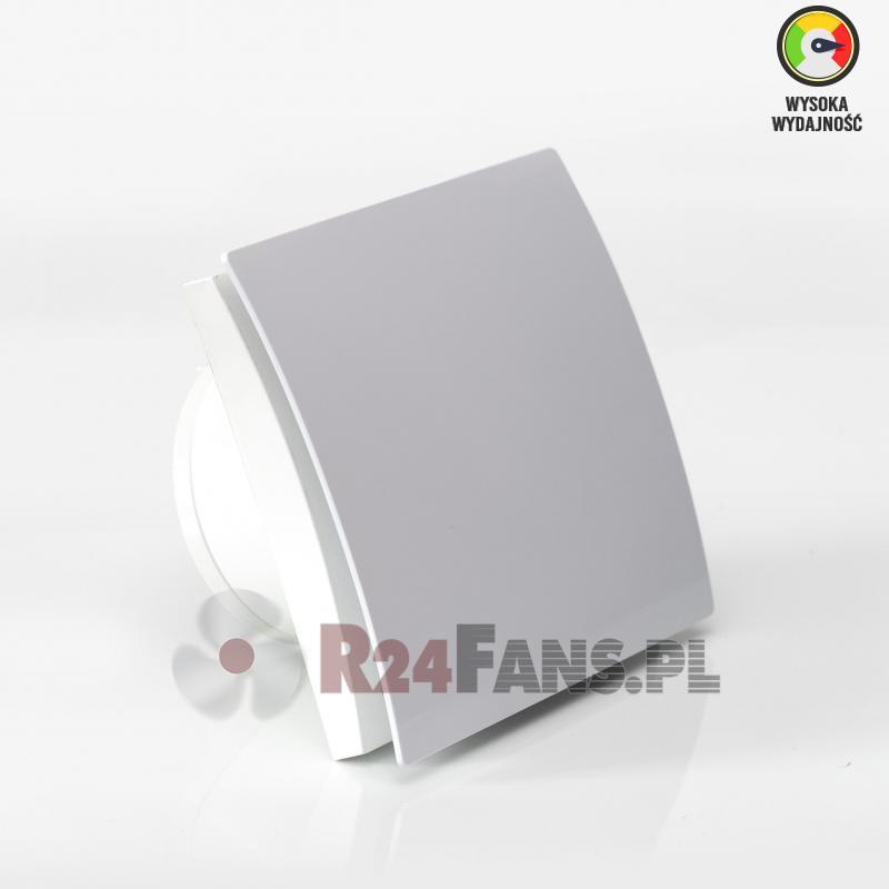 Wydajny wentylator łazienkowy 169m3 Elipsa PVC 100mm z
