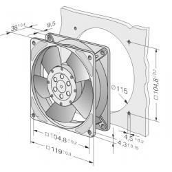 Wentylator EBMpapst 4856Z ebm-papst, Wentylator